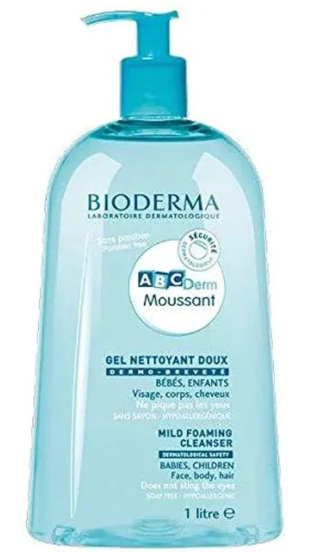 Bioderma ABC Babies & Children Face, Body, & Hair Gel Moussant 1 L