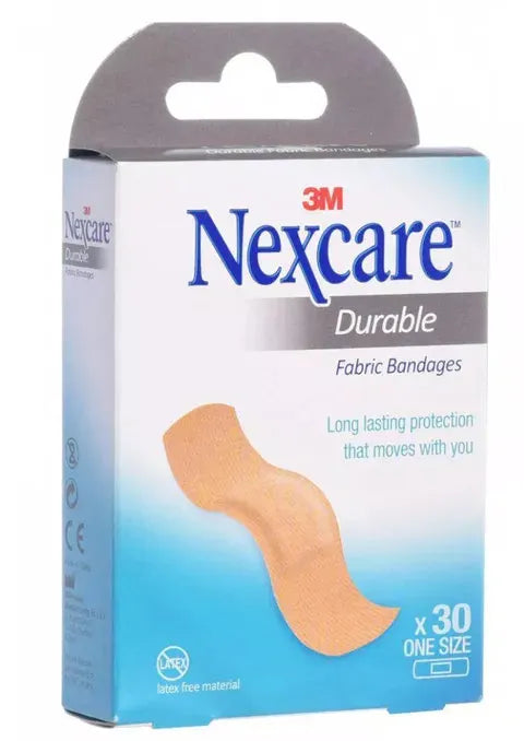 Nexcare Heavy Duty Flexible Fabric Bandages 667-30 Assorted 30 Ct
