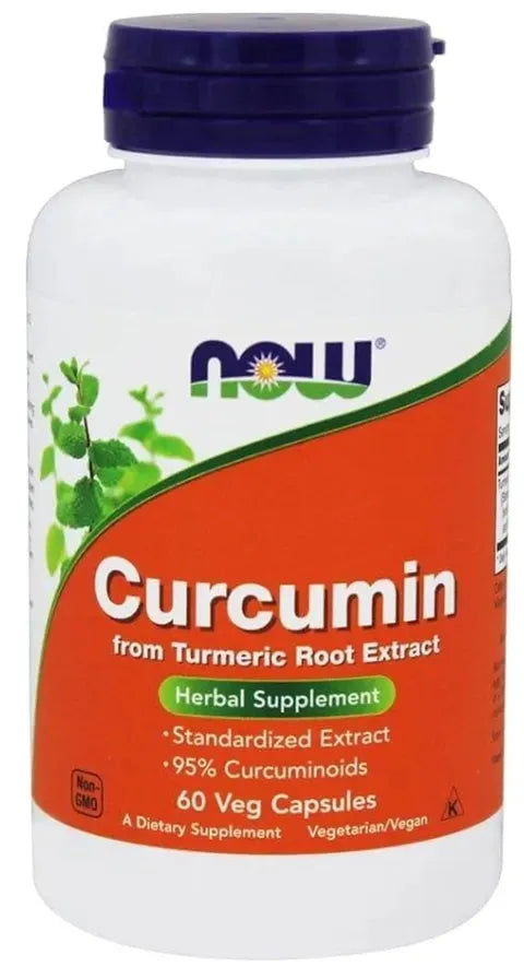 NOW Curcumin Herbal Supplement for a Better Health 60 Veg Capsules