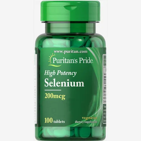 Puritan's Pride Health Potency Selenium Supplement 200 Mcg 100 Tablets