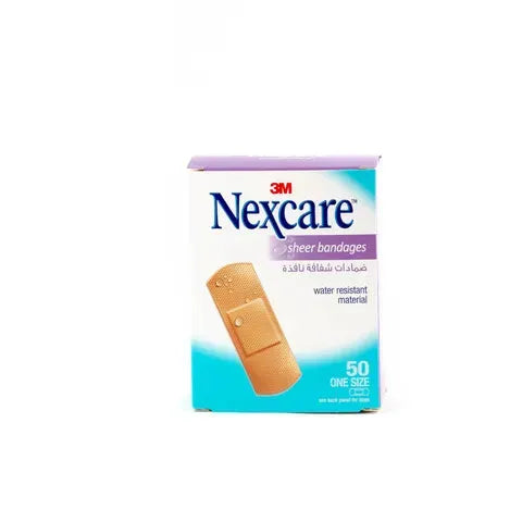 Nexcare Sheer Bandages 656-50 72X25Mm 50/Box