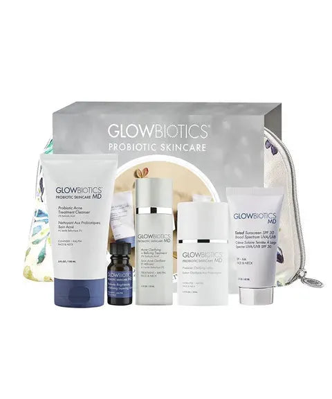 Glowbiotics Probiotic Skincare Acne Prone Treatment Kit 5 Pieces