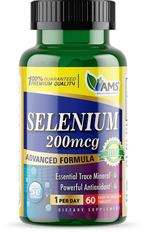AMS Selenium Advanced Formula 200 Mcg - 60 Tablets