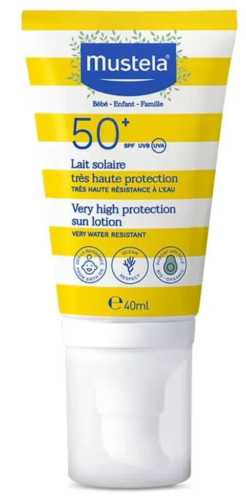 Mustela High Protection Sun Lotion SPF50+ For Babies 40 Ml