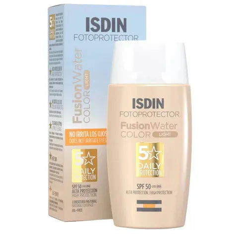 ISDIN Fotoprotector Fusion Water Sunscreen Color Light SPF 50 50 Ml