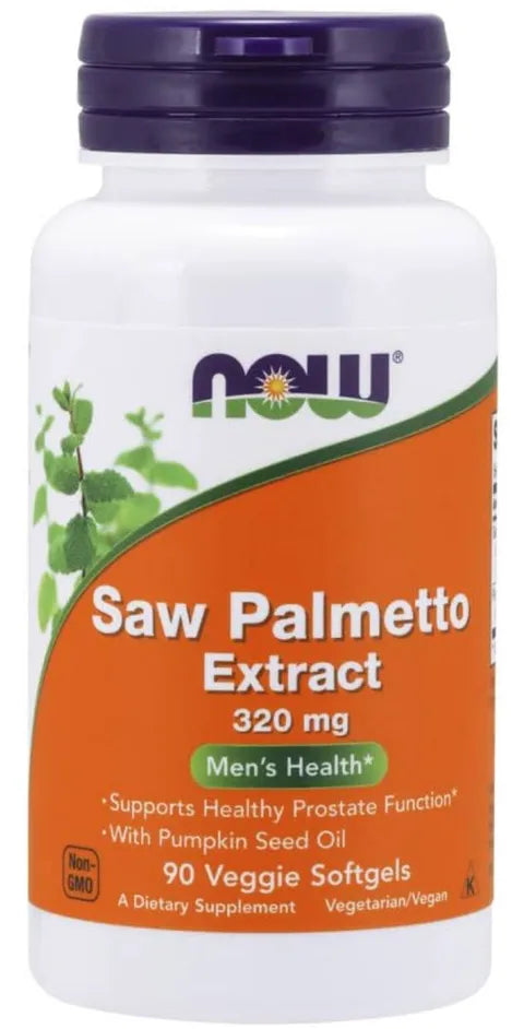 NOW Saw Palmetto Extract Supplement for Men's Health 320Mg 90 Softgels