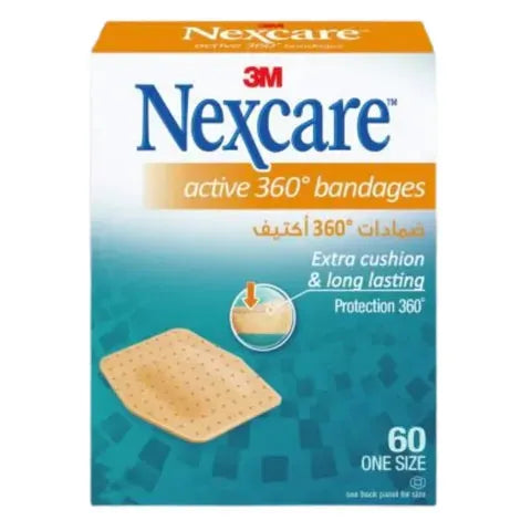 Nexcare Active 360 Bandages 23.8X28.6Mm 60/Box
