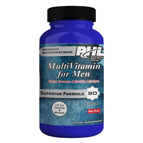 PHL MultiVitamin for Men Superior Formula for Healthy Life 90 Caps