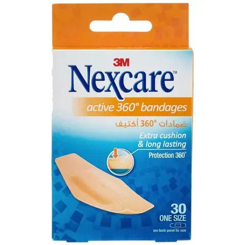 Nexcare Active Bandages Long-Lasting One-Size 28X76Mm 30/Box