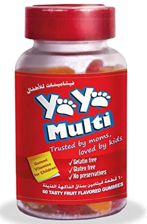 Yaya Multi Gummi Vitamins for Children 60 Fruit Flavored Gummies