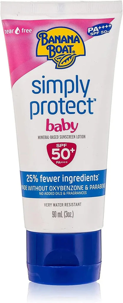 Banana Boat Simply Protect Baby SPF50 Sunscreen Lotion 90 Ml