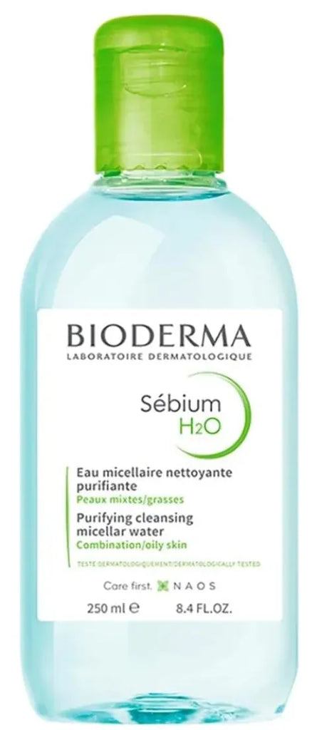 Bioderma Sebium H20 Cleansing Solution Combination/Oily Skin 250 Ml