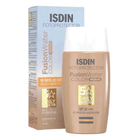 ISDIN Fotoprotector Fusion Water Sunscreen Color Medium SPF 50 50 Ml